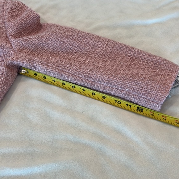 Tahari Women’s Palm Pink Jacket with Faux Pearls around Neck and on Pockets - Picture 11 of 15